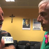 Antonio Petraglia presenta la collana storica  su Lauria alla presenza del presidente Pittella e dell'attore Rocco Papaleo 