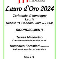 Pronti per il Lauro d'Oro 2024